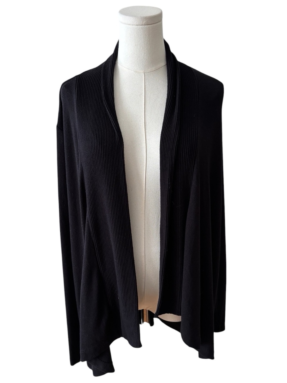 LOFT Black Open Cardigan Sweater Size Large
